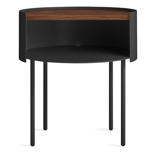Modern Metal Solid Wood End Tables with Storage AllModern
